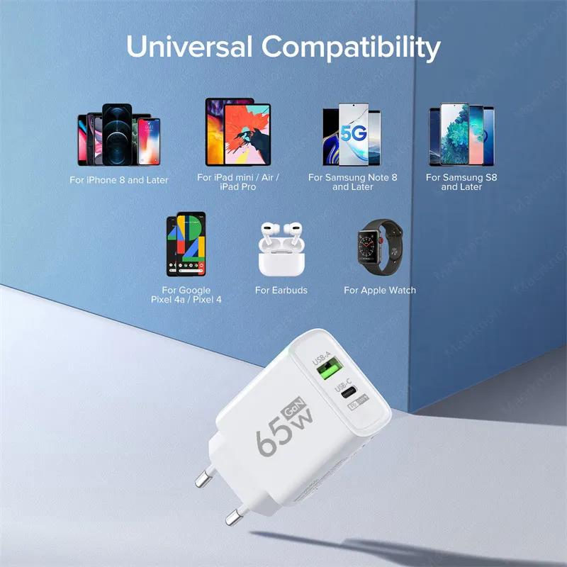 Description Picture 4 of itemGaN Technology: 65W PD USB Type C Charger for iPhone, Iconic Brand, Samsung, Huawei