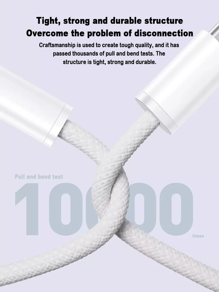 Description Picture 1 of item1m, 1.5m, 2m USB-C to USB-C Charging Cable – Ideal for iPhone 15 Plus Pro Max, iPad Pro, Air, and More