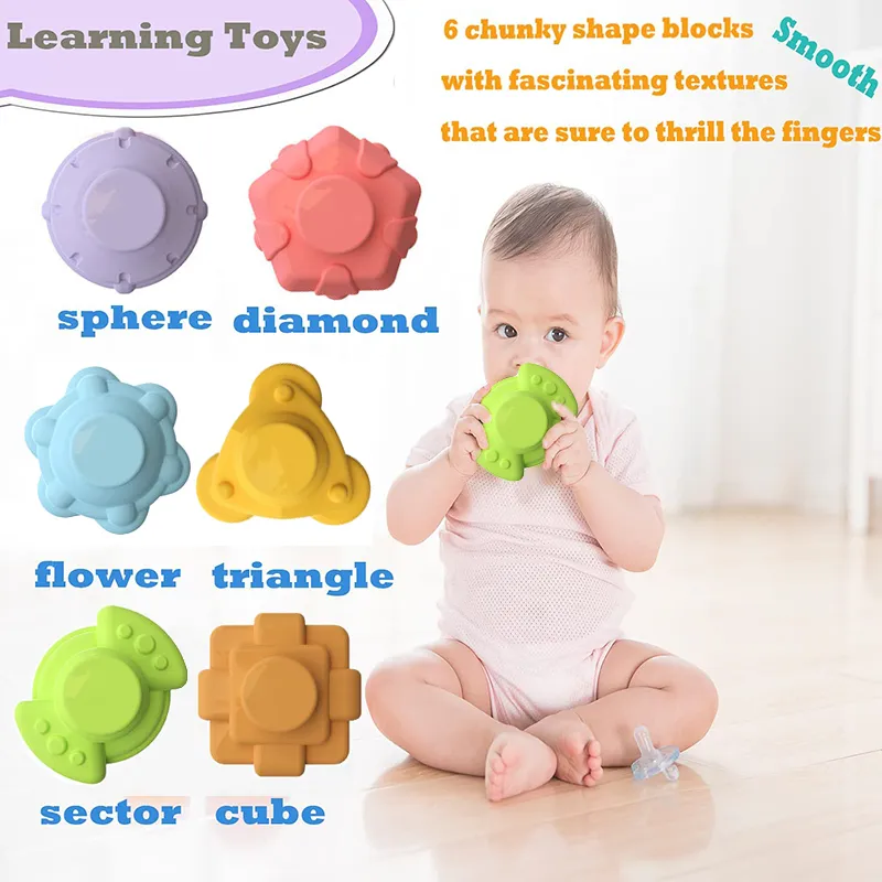 Description Picture 5 of itemColorful Shape Blocks Sorting Game - Montessori Learning Educational Toys for Babies Ages 0-12 Months