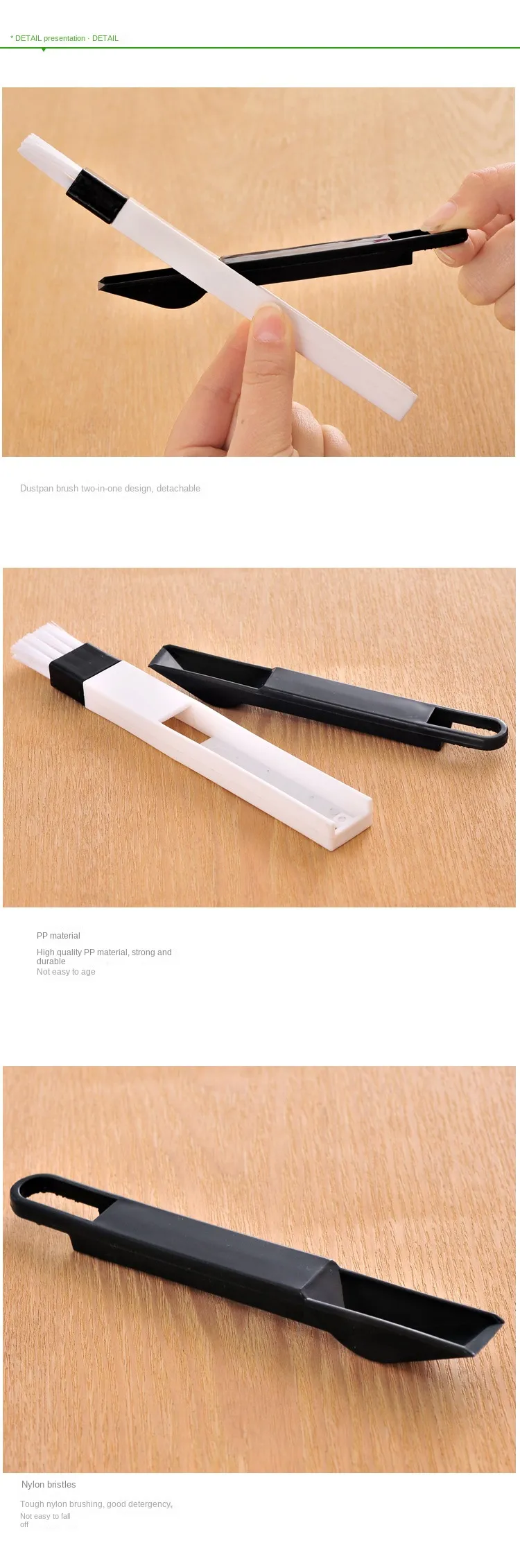 Description Picture 5 of itemGUANYAO Multifunction Computer Window Cleaning Brush - Versatile Window Groove and Keyboard Cleaner, Nook & Cranny Dust Shovel