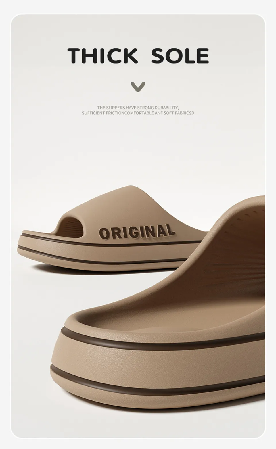 Description Picture 2 of itemMen's Ultra-Light Thick Sole Summer Beach Slippers