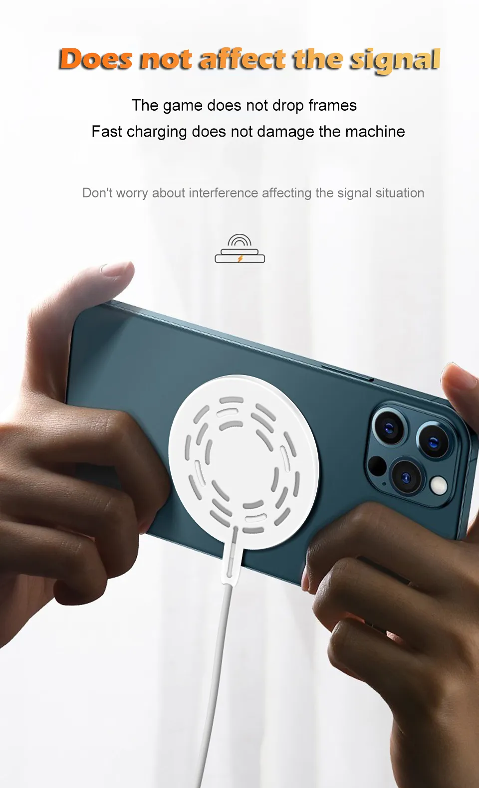 Description Picture 5 of itemOriginal 20W Magnetic Wireless Charger for iPhone 15 Pro Max, 14, 13, 12, 11, Mini, XS, XR – Fast Charging with USB Type C