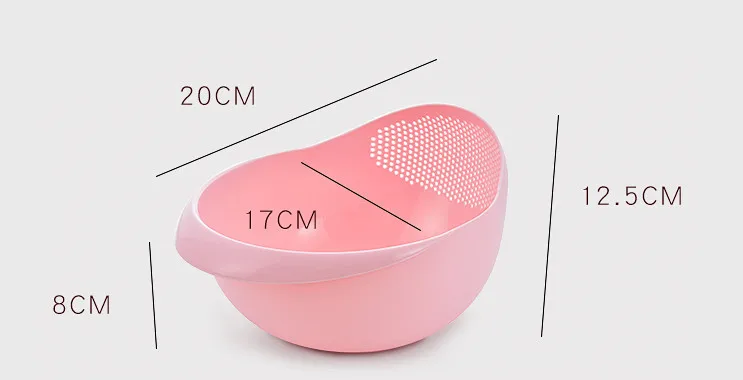 Description Picture 5 of itemKitchen Essentials Rice Sieve: Multi-Functional Plastic Colander with Convenient Handles