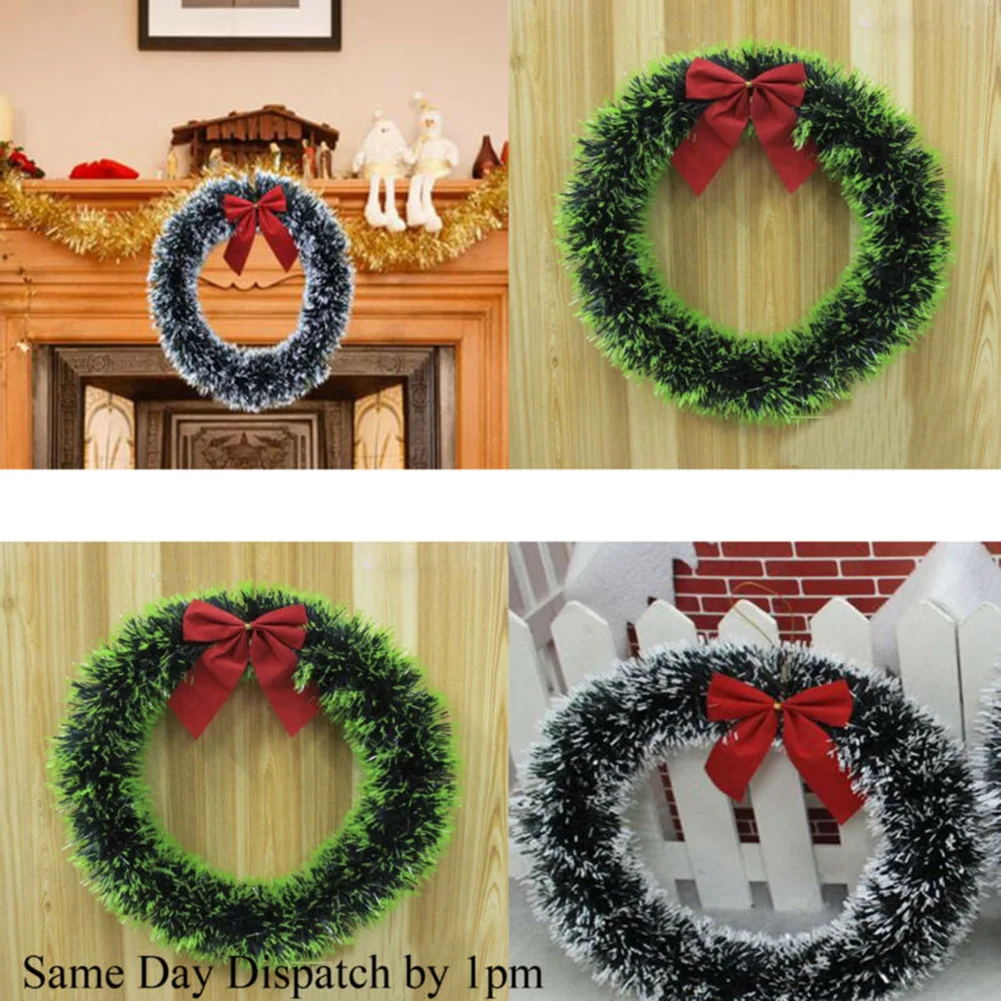 Description Picture 4 of itemChristmas Wreath Door Hanging - Artificial Garland for Wall, Perfect for Holiday Home Decor, Halloween, New Year, and Navidad