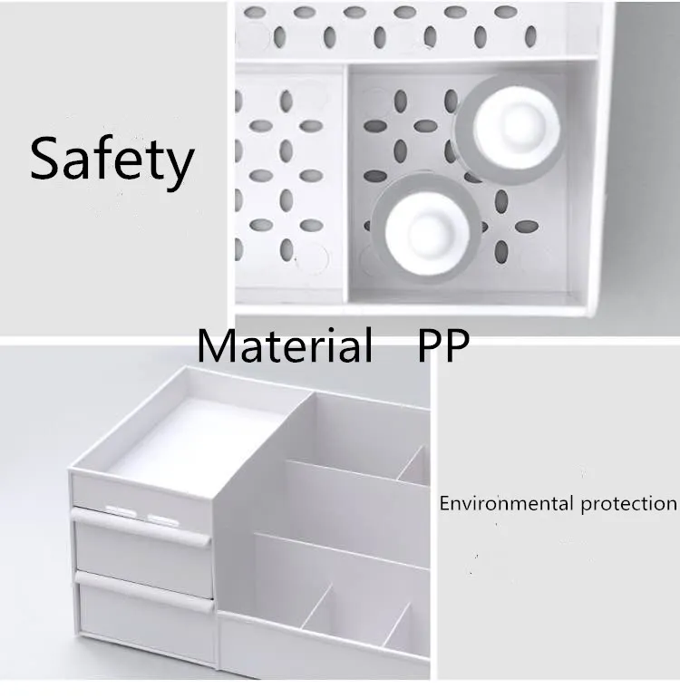 Description Picture 5 of itemChicSpace Large Capacity Cosmetic Storage Box: Versatile Makeup Drawer Organizer for Jewelry, Nail Polish