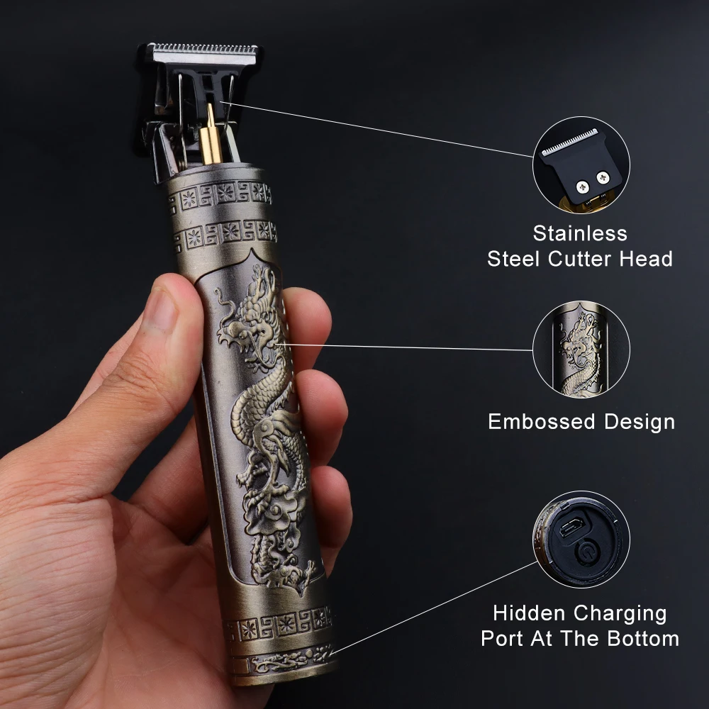 Description Picture 2 of itemHot Sale Vintage T9 Electric Cordless Hair Cutting Machine - Professional Hair Barber Trimmer for Men