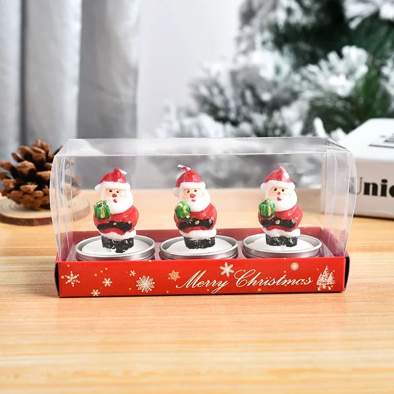 Description Picture 2 of itemChristmas Craft Candles: Hand-Painted Decorative Table Candles - Ideal Gifts for the Holiday Season