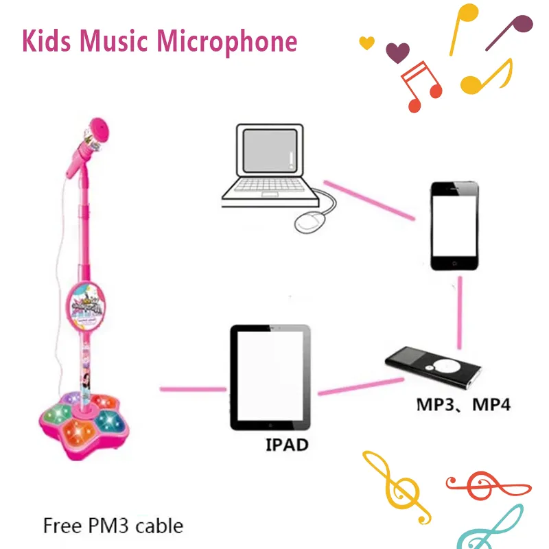 Description Picture 3 of itemKaraoke Star Kids Microphone with Stand: Musical Fun and Brain-Training Educational Toy for Boys and Girls