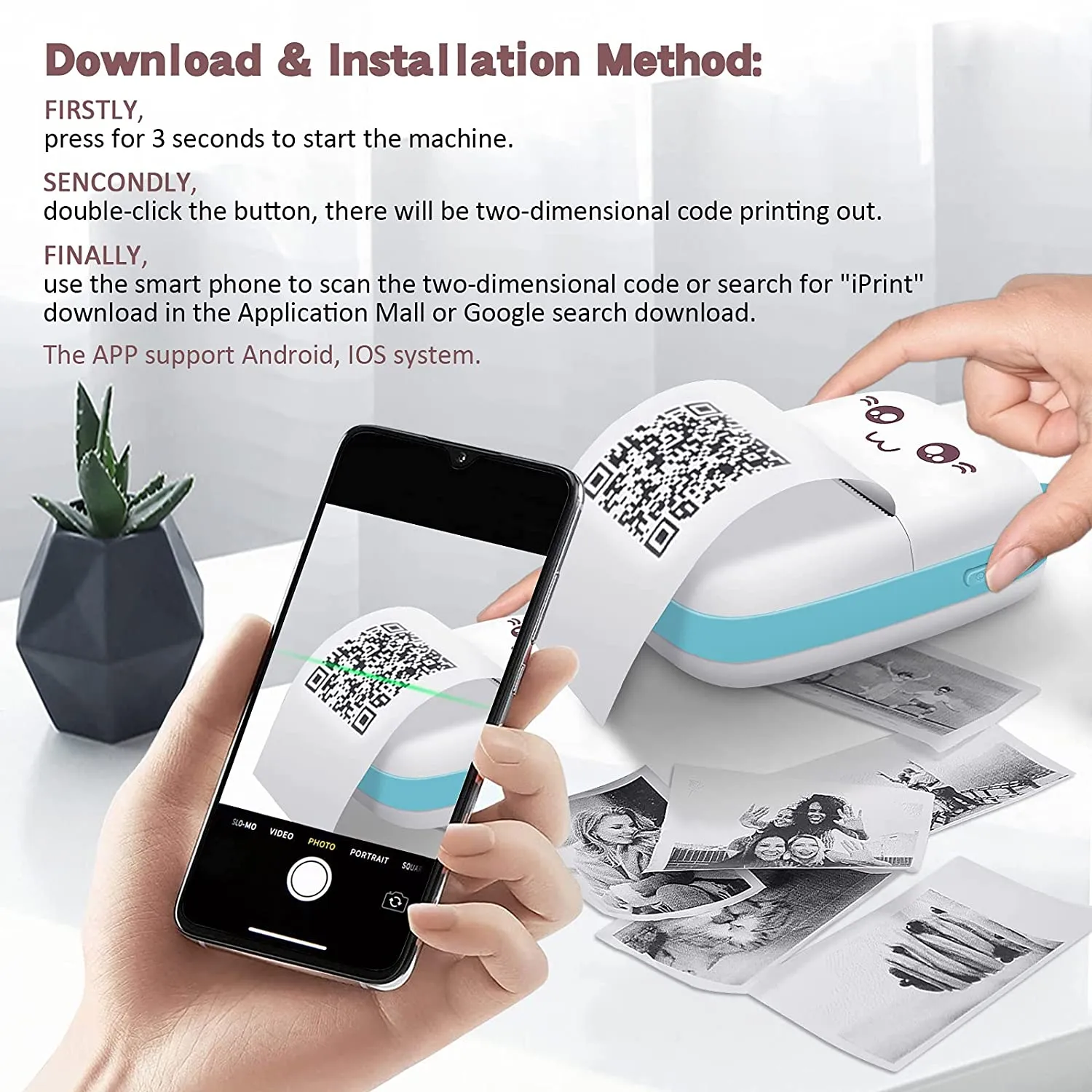 Description Picture 5 of itemMINI Wireless BT, 203dpi, Photo Label Memo, Wrong Question Printing with USB Cable - Imprimante Portable