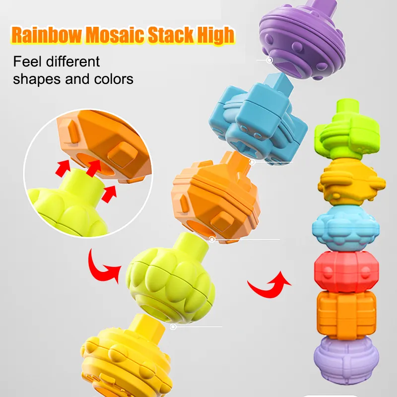 Description Picture 1 of itemColorful Shape Blocks Sorting Game - Montessori Learning Educational Toys for Babies Ages 0-12 Months