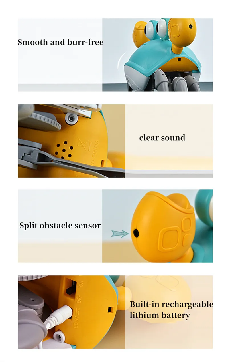 Description Picture 6 of itemOcean Adventure Pal: Induction Escape Crab Octopus Crawling Toy - Electronic Pets with Music for Educational Toddler Fun