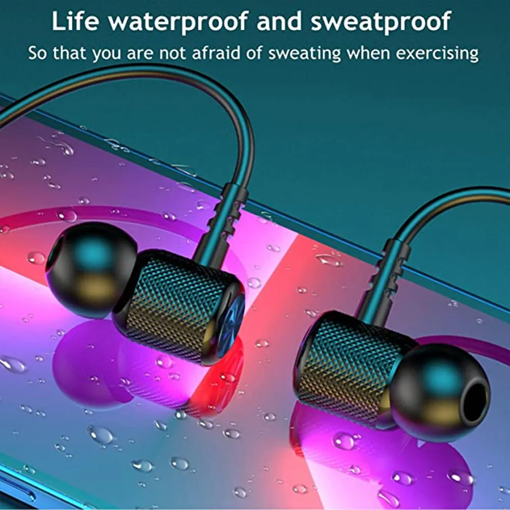 Description Picture 6 of item Neck Hanging Bluetooth Wireless Headset - Waterproof Binaural In-Ear Design with Super Long Standby Battery Life