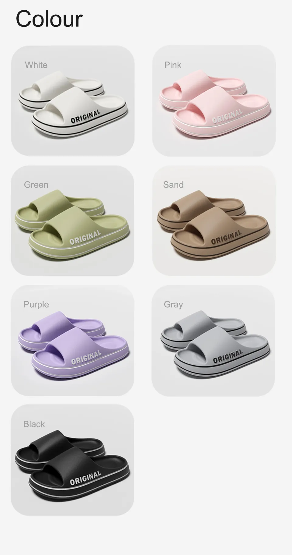 Description Picture 4 of itemMen's Ultra-Light Thick Sole Summer Beach Slippers
