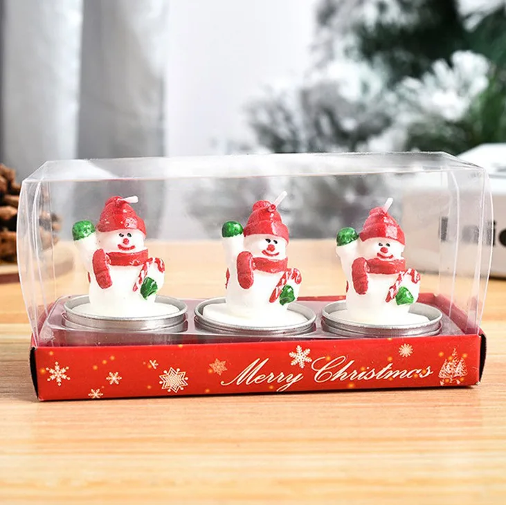 Description Picture 3 of itemChristmas Craft Candles: Hand-Painted Decorative Table Candles - Ideal Gifts for the Holiday Season
