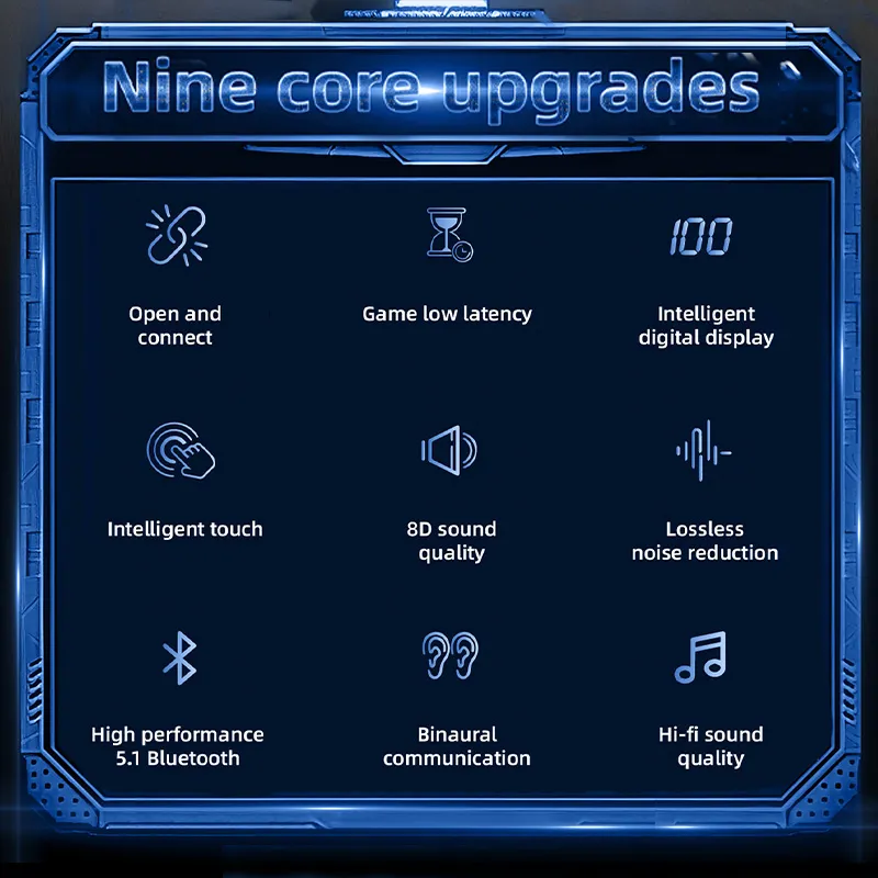 Description Picture 2 of itemTWS Bluetooth Earphones - Wireless HiFi Headset with Waterproof Design, Noise Reduction, and Sports Earbuds