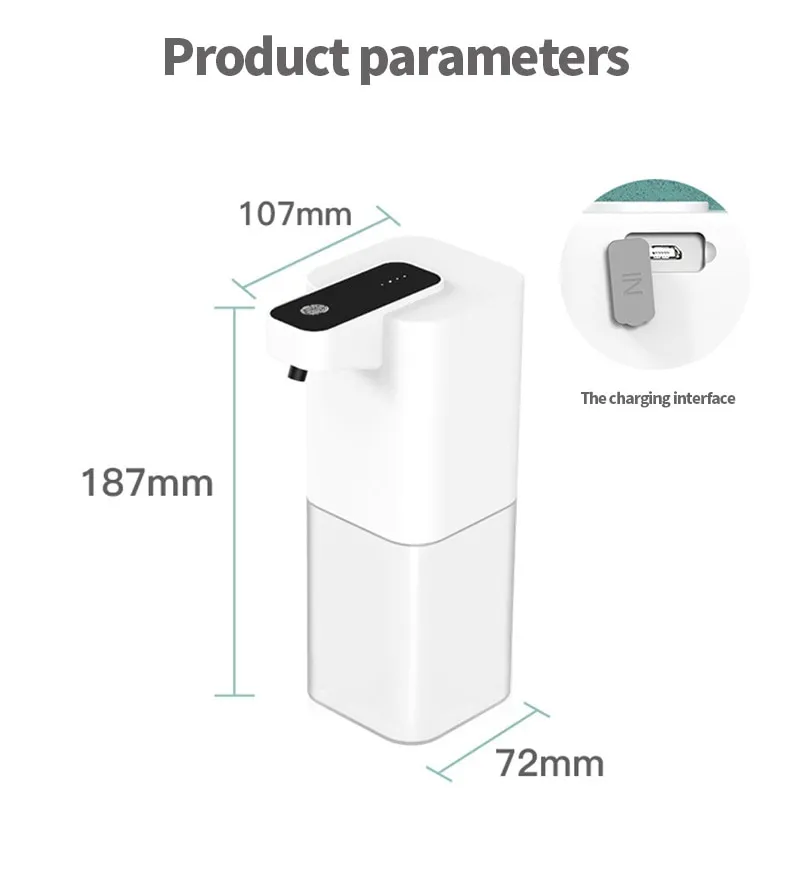 Description Picture 6 of itemAutomatic Inductive Soap Dispenser: Smart Hand Washing with Foam, Phone Holder, and Alcohol Spray