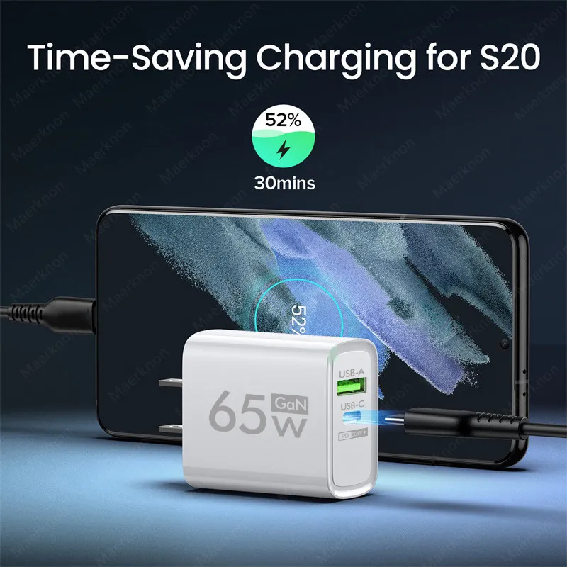 Description Picture 6 of itemGaN Technology: 65W PD USB Type C Charger for iPhone, Iconic Brand, Samsung, Huawei
