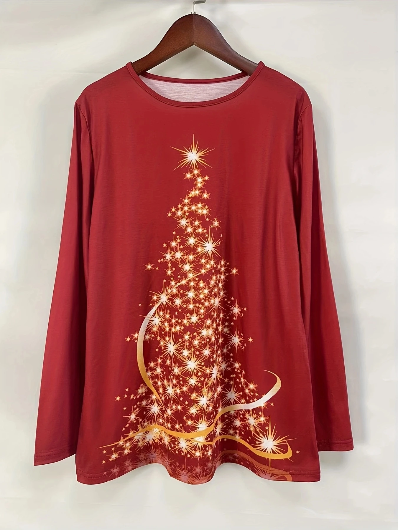 Description Picture 4 of itemСasual Christmas Long-sleeve T-shirt For Ladies