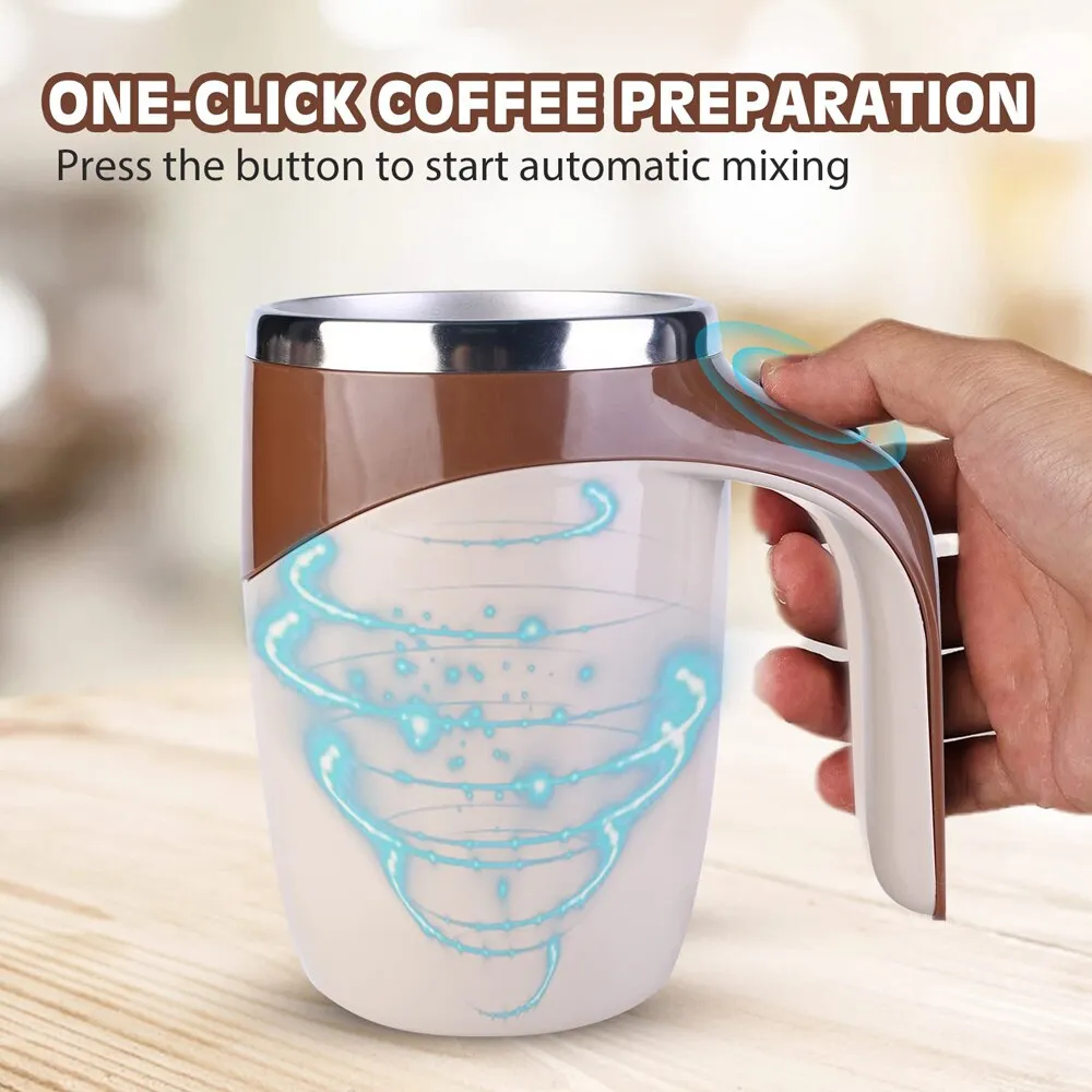 Description Picture 3 of itemAutomatic Stirring Magnetic Mug - Rechargeable Model for Effortless Stirring - Electric Coffee Cup and Lazy Milkshake Rotating Cup