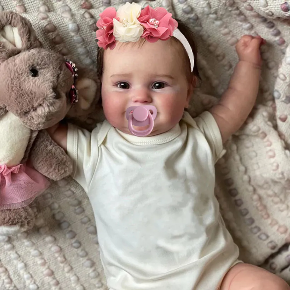 Description Picture 2 of itemMaddie's Iconic Brand: 50CM Full Vinyl Body Girl Reborn Doll - Waterproof and Lifelike with Hand