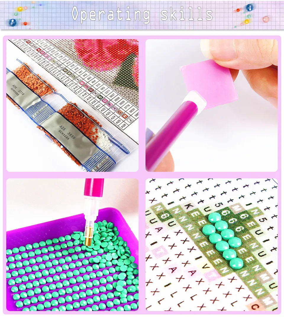 Description Picture 5 of itemMomoArt Dragon Diamond Mosaic Cross Stitch Kit - A Sparkling Artistic Creation for Children