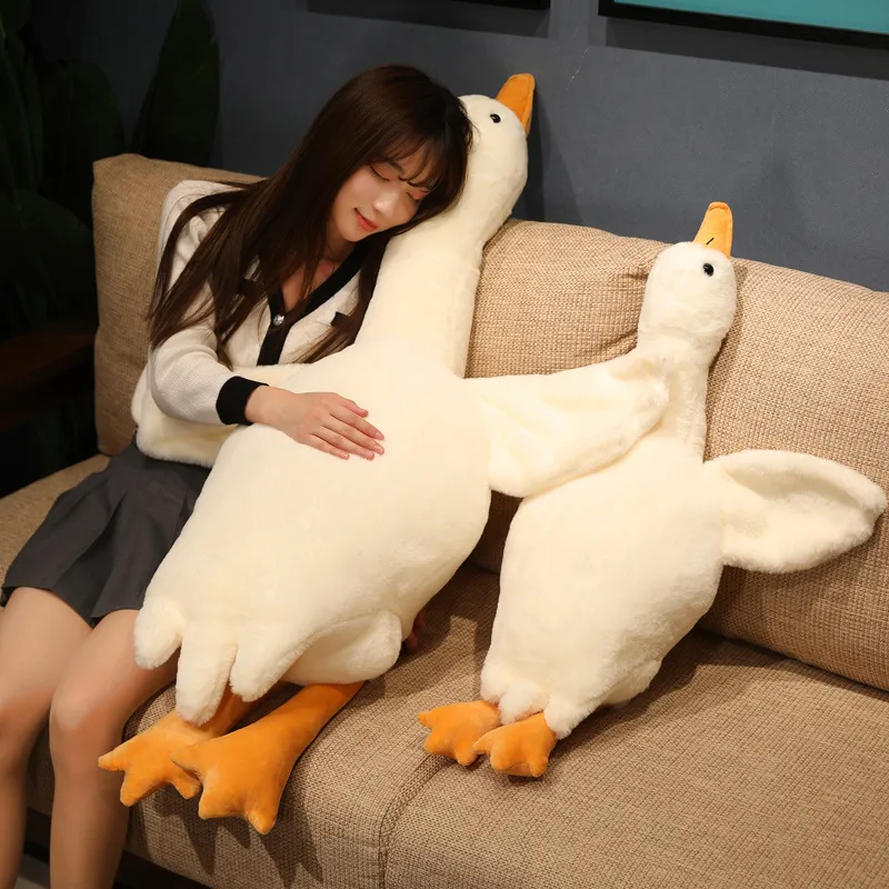 Description Picture 4 of itemGoose Plush Toy: Super Soft Stuffed Animals, Huggable Pillow in the Form of a Yellow Duck Peluche - Perfect Birthday Gift for Kids