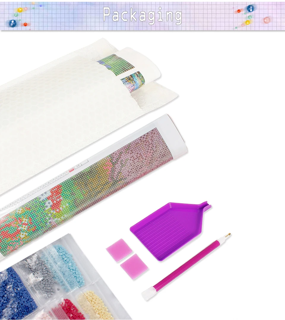 Description Picture 6 of itemMomoArt Dragon Diamond Mosaic Cross Stitch Kit - A Sparkling Artistic Creation for Children