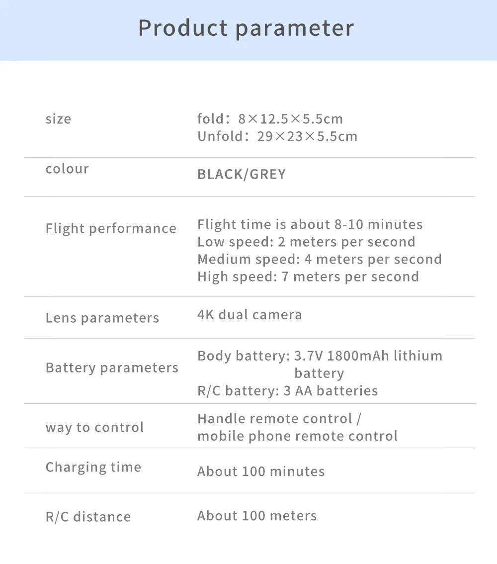 Description Picture 5 of itemProfessional Drone E88 with 4K Wide-Angle HD Camera, WiFi FPV, Height Hold, and Foldable Design - RC Quadrotor Helicopter