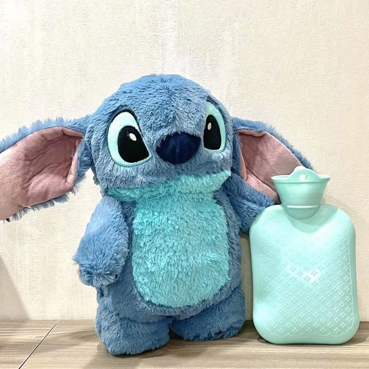Description Picture 1 of itemAnime Kawaii Turo Lilo Stitch Plush Hot Water Bottle: Winter Women's Home Water Filling Hand Warmer Monster Toys Gift