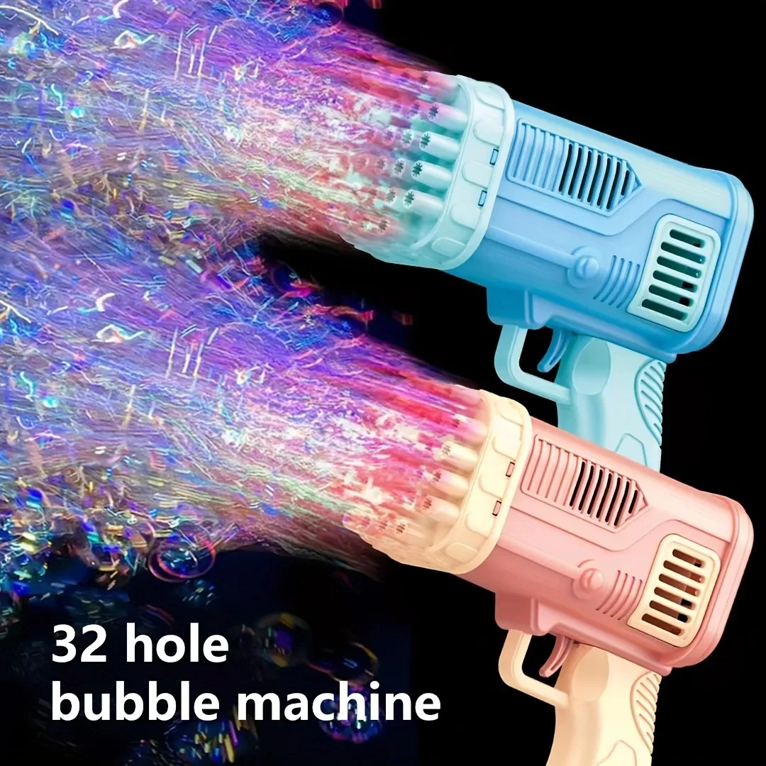Description Picture 3 of itemChildren's 32-Hole Electric Bubble Machine Gun - Outdoor Parent-Child Bubble Blowing Toy
