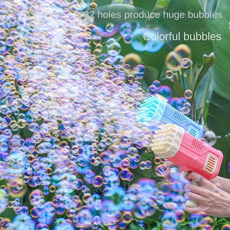 Description Picture 4 of itemChildren's 32-Hole Electric Bubble Machine Gun - Outdoor Parent-Child Bubble Blowing Toy