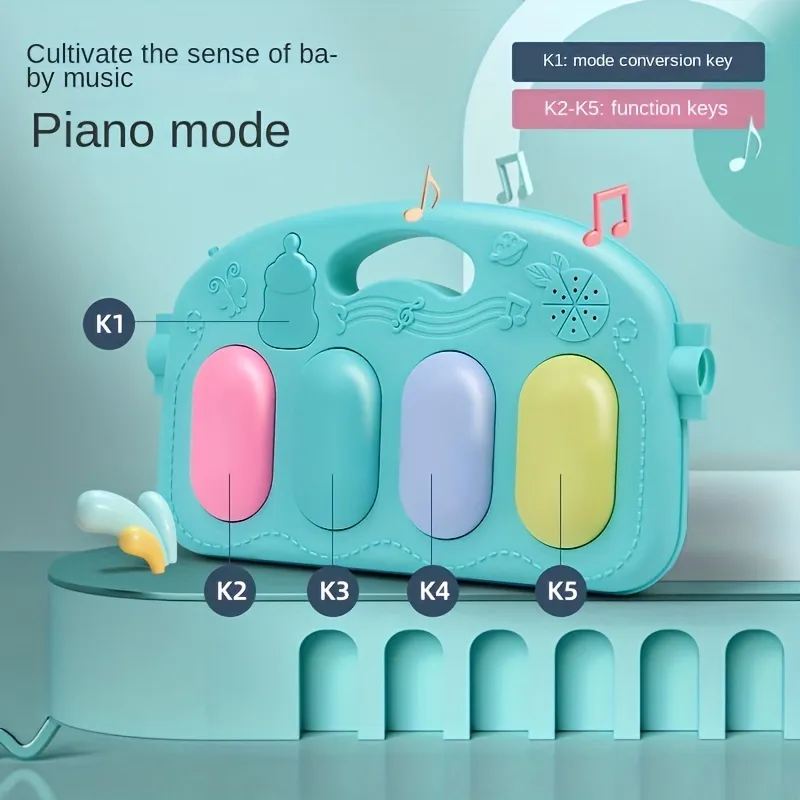 Description Picture 3 of itemNewborn Baby Music & Light Pedal Piano Fitness Stand - All-in-One Sleeping Mat