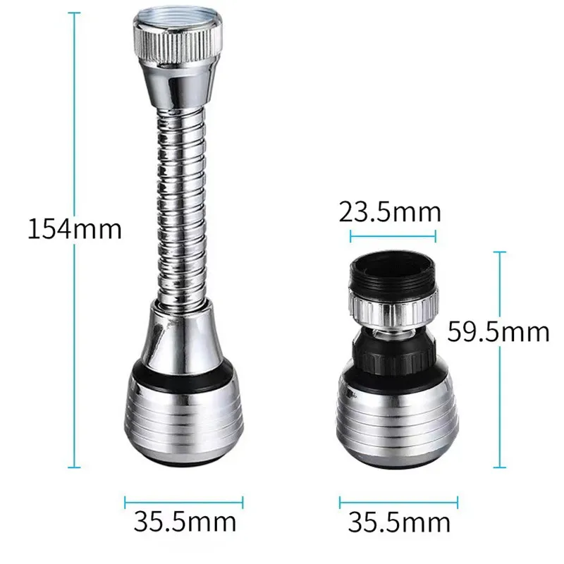 Description Picture 2 of item360° Faucet Extension Tube with Water-Saving Nozzle: Adjustable Kitchen and Bathroom Faucet Accessory
