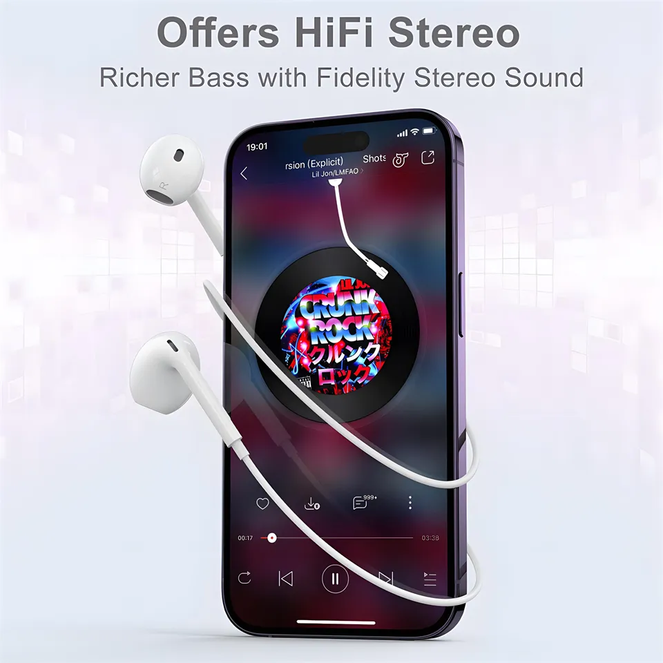 Description Picture 4 of itemiSonic Harmony: Original Wired and Bluetooth Headphones for Apple iPhone 14, 13, 12, 11 Pro Max, XR, 7, 8, 6, 6s Plus