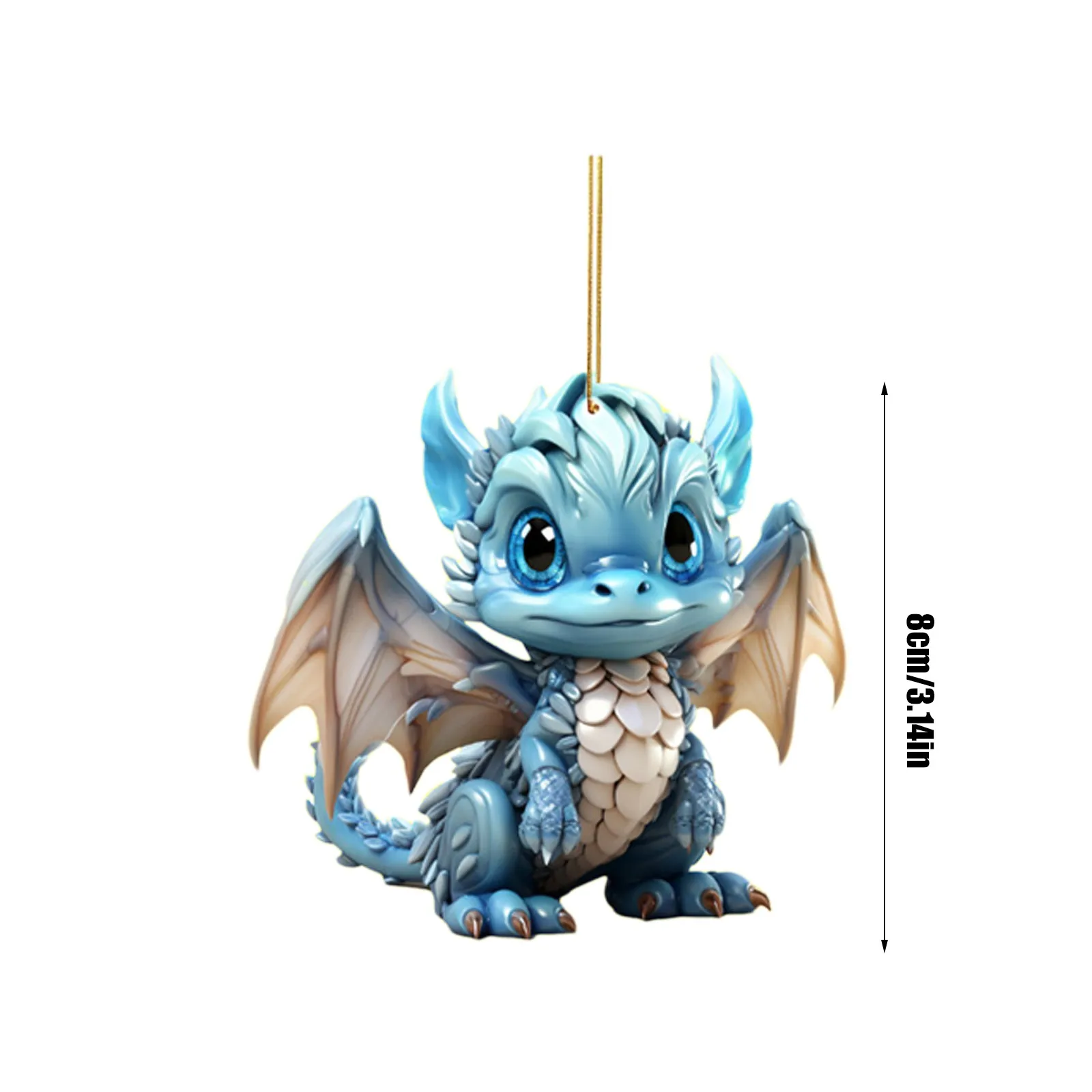 Description Picture 6 of itemChristmas Baby Dragon Pendant: Festive Home Decorations for 2023 Navidad and 2024 New Year - Perfect Christmas Tree Hanging Ornament