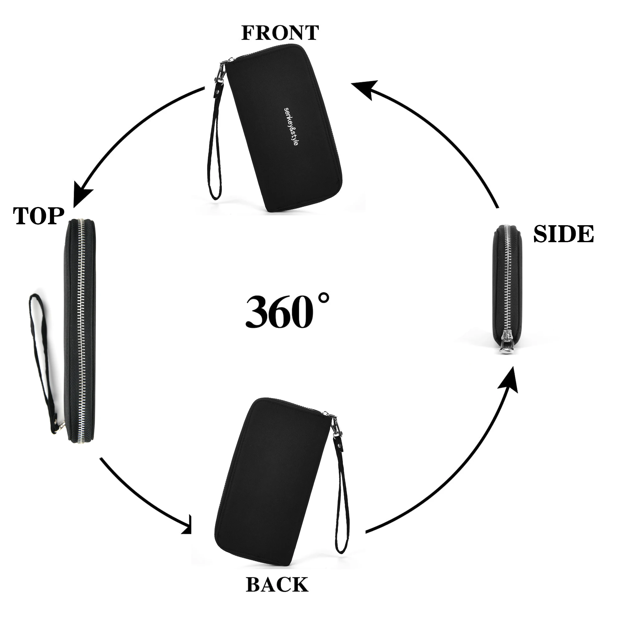 Description Picture 2 of itemLuxury Style Women's Long Wallet, Elegant Evening Clutch and Card Holder for Ladies