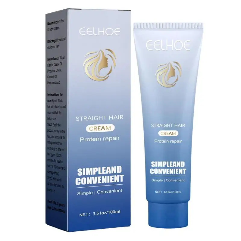 100ml Protein Hair Straightening Cream Hair Straightening Cream Silk & Gloss Hair Straightening Cream Protein Correction Cream