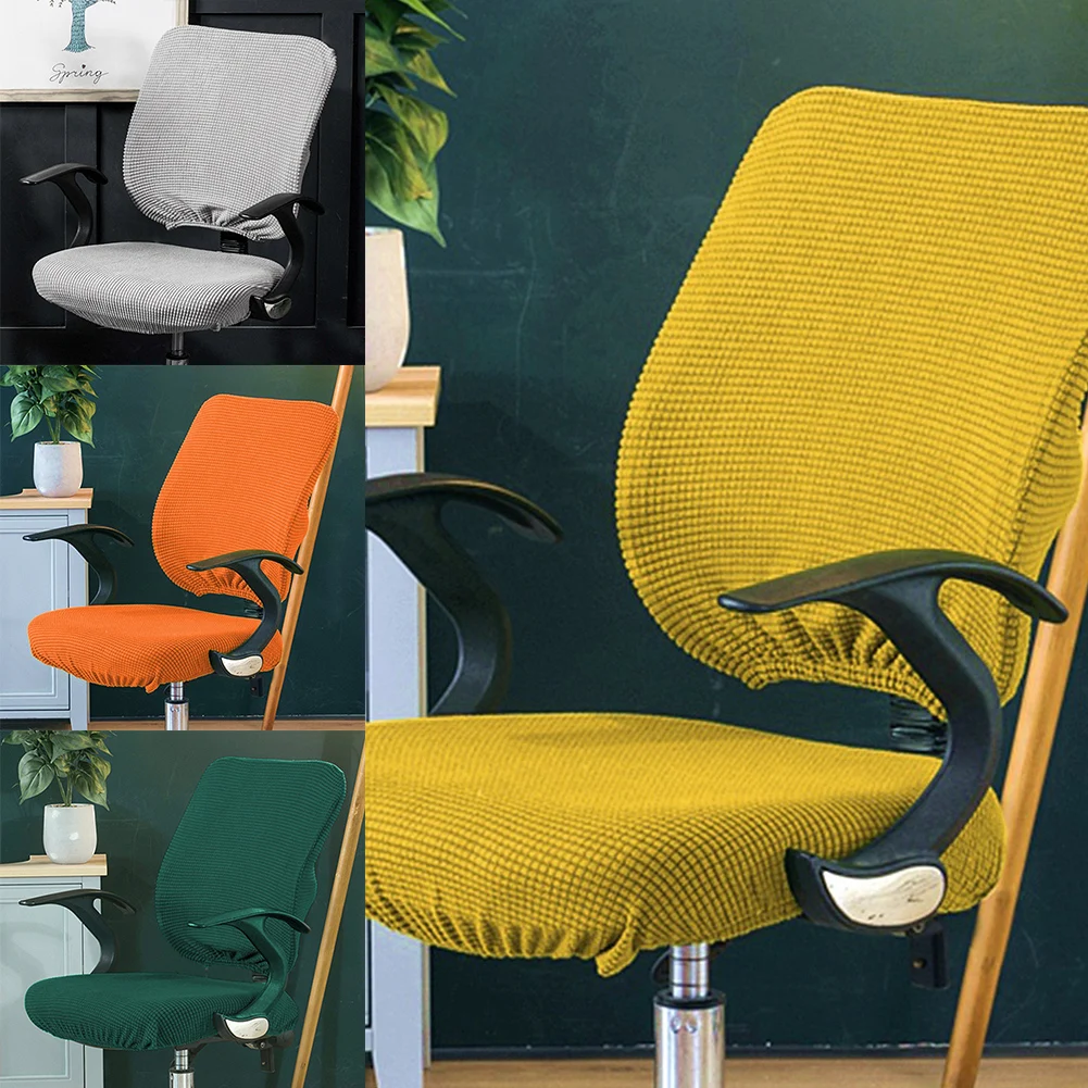 New 4 Colors Modern Spandex Computer Chair Cover 100% Polyester Elastic Fabric Office Chair Cover Easy Washable Removeable