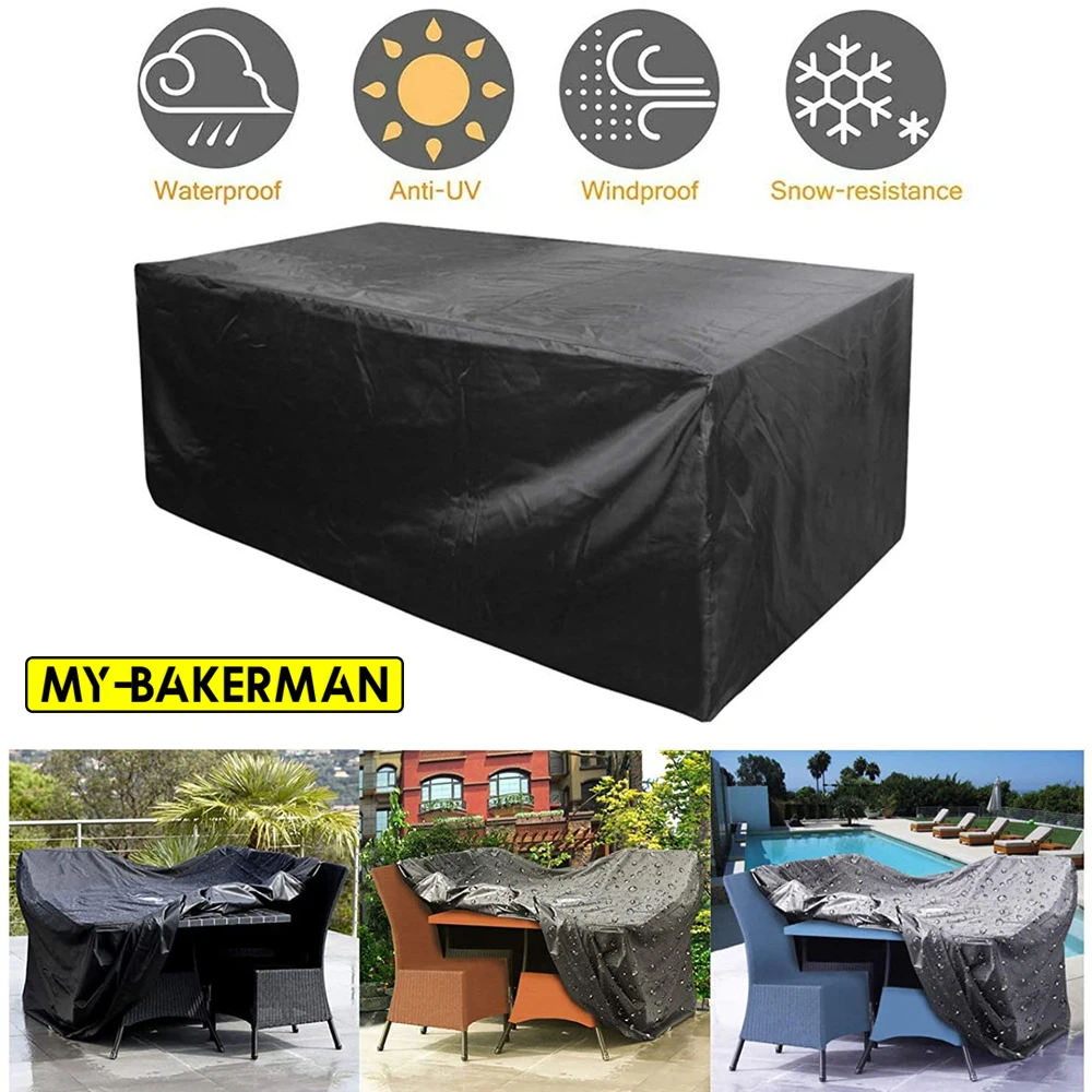 Small size Outdoor Patio Garden Furniture Waterproof Covers Rain Snow Chair covers Sofa Table Chair Dust Proof Cover