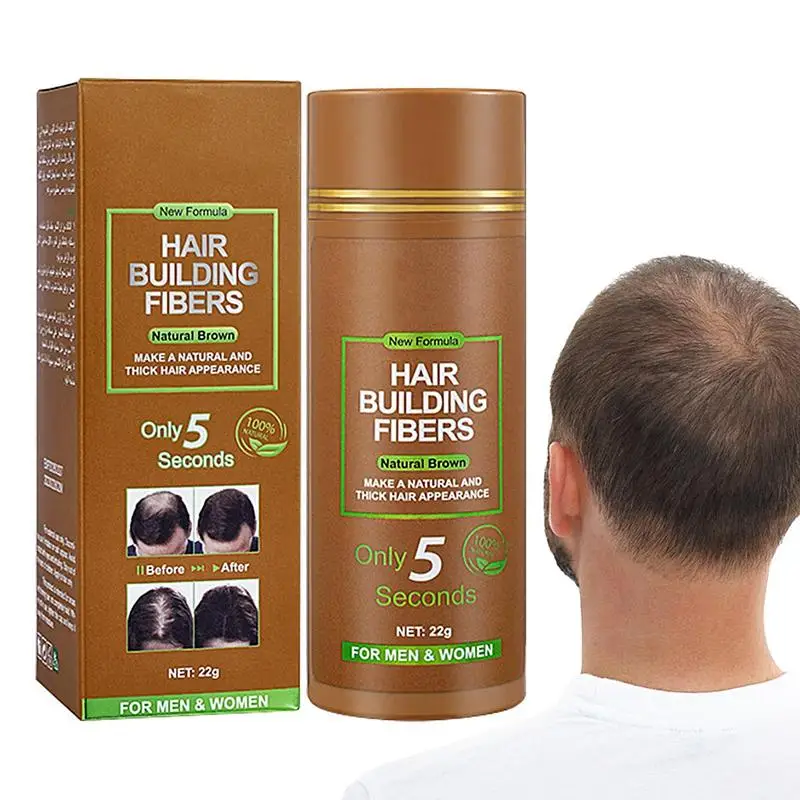 brown Hair Fibers Regrowth Powders Keratin Applicator Hair Building Fibers Spray Pump Hair Growth Products Beauty Health 22g