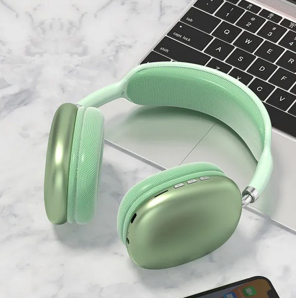 P9 Wireless Bluetooth Headphones, Noise-Canceling Stereo Sound, Built-In Mic, and TF Card Support