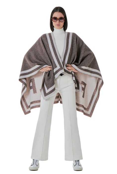 JACQUARD PONCHO