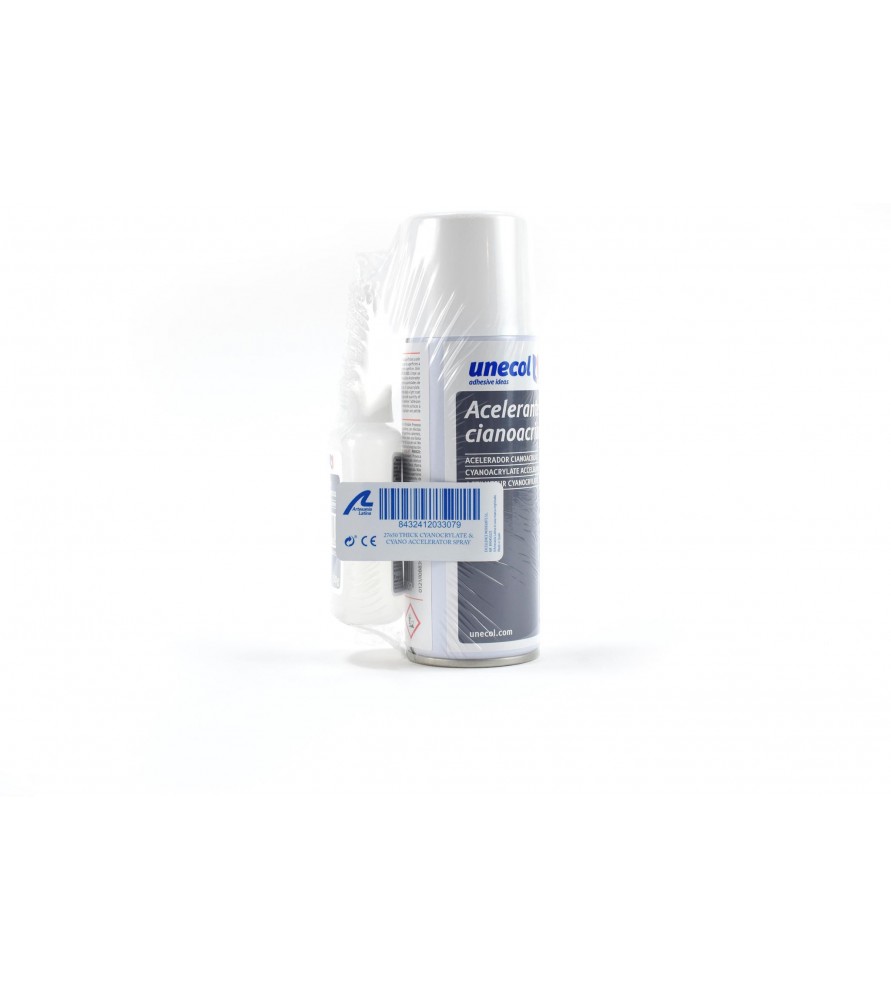 Thick Cyanoacrylate & Cyano Accelerator Spray (50 gr & 200 ml)