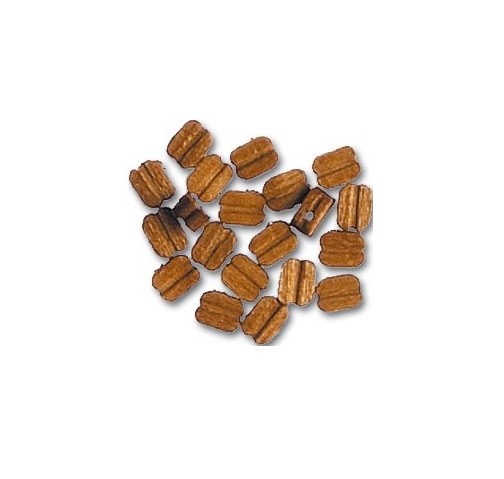 Single Block in Walnut 4.5 mm (20 Units) for Model Ships