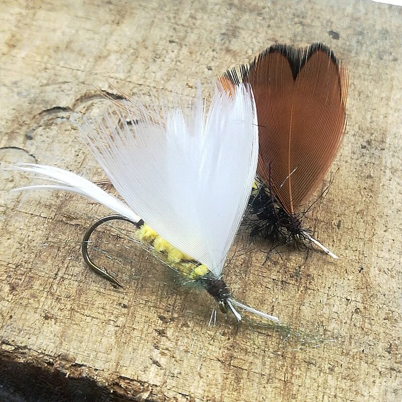 30 stücke Angeln Locken Butter fliegen Insekten verschiedenen Stil Lachs Fliegen Trout Einzigen Dry Fly Fishing Lockt Angelgerät