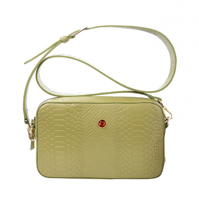 Women's leather bag ALFIE OLIVE
