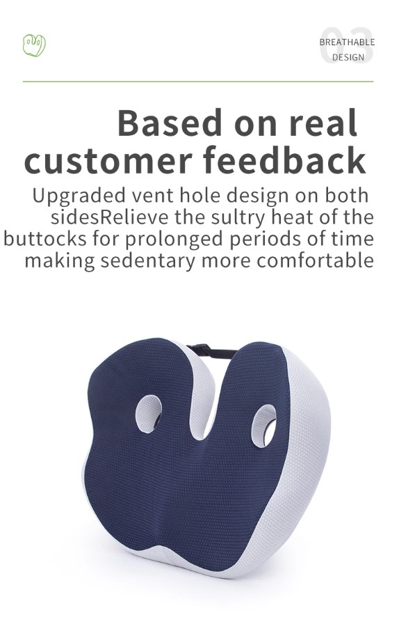 Description Picture 6 of itemDeodar Memory Foam Sit Bone Relief Seat Cushion
