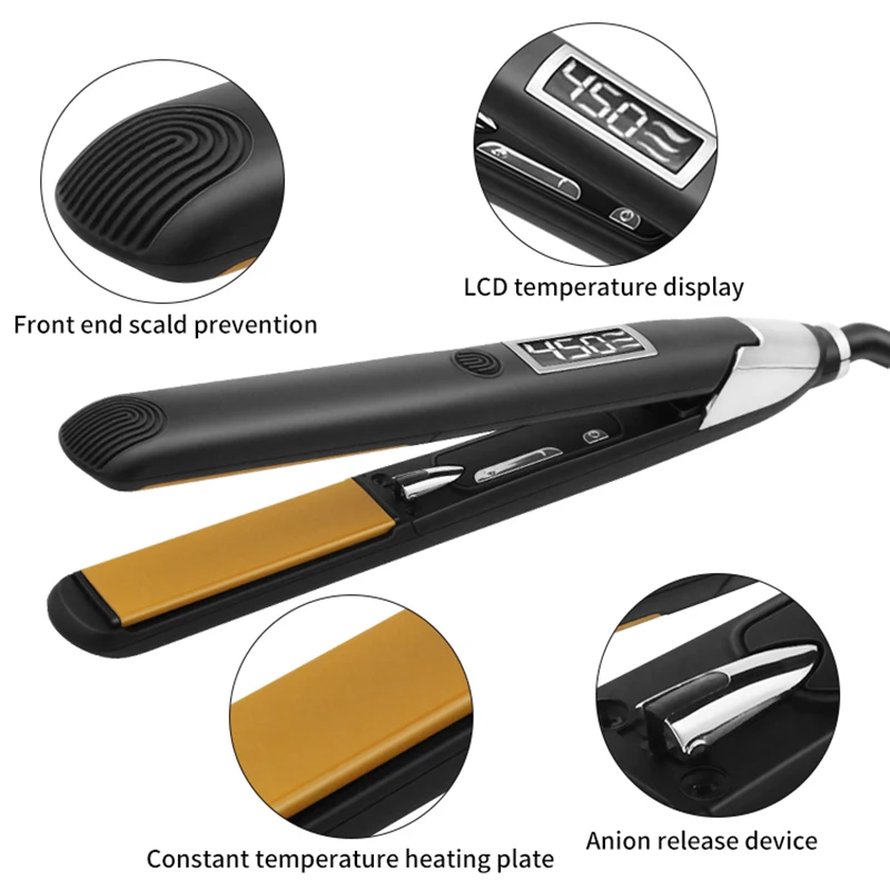 Professional Straightener Hair Salon Styling Curling Iron Flat Iron 480? Negative Ion Anti-scalding Hair Care