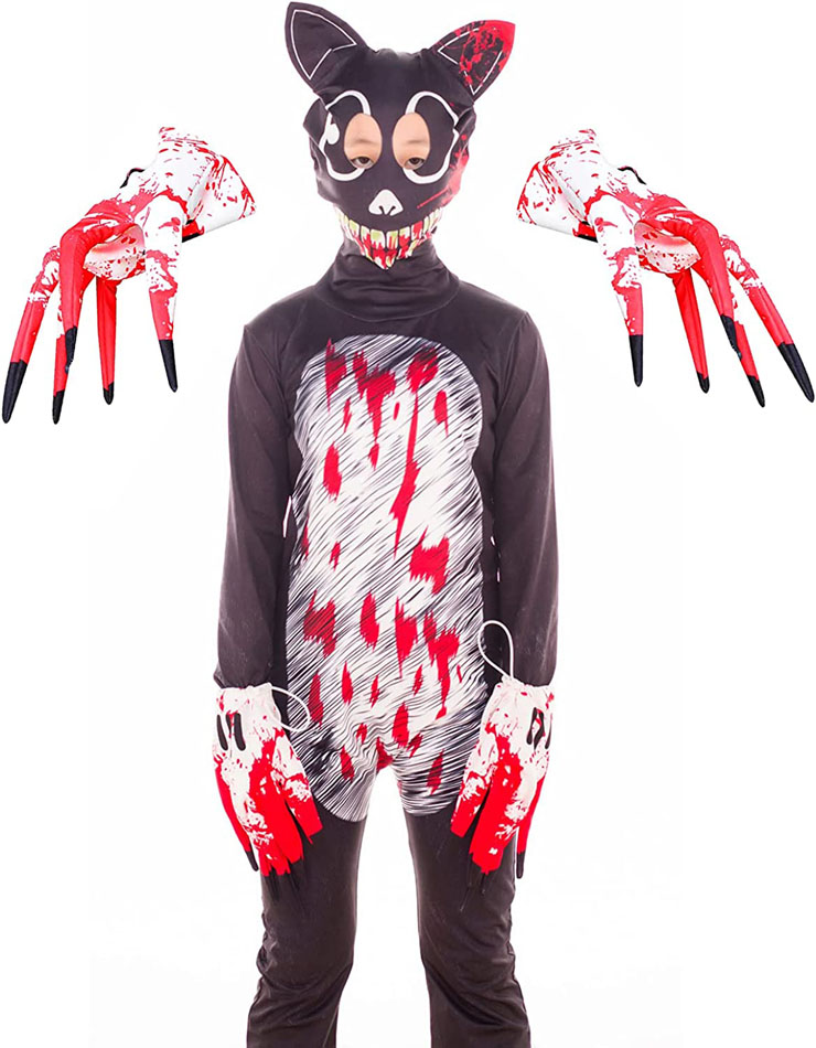 Adult Kids Scary Cartoon Cat