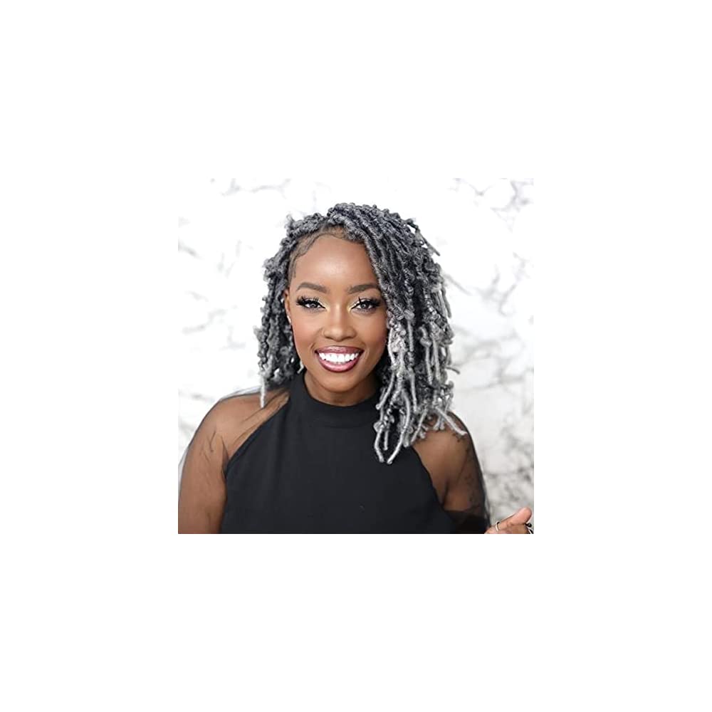 Locs Crochet Hair - 12 inch 8 Pcs Ombre